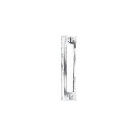 Baldwin 5642190 satin black beval keeper