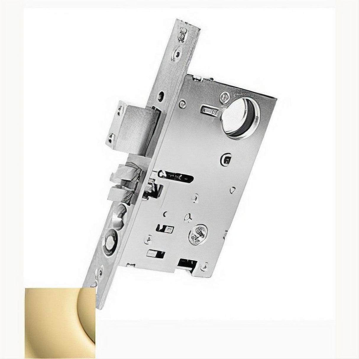 Baldwin 6055031RR 6055.RR Right Hand Reverse Bevel Privacy Mortise Lock Non Lacquered Brass