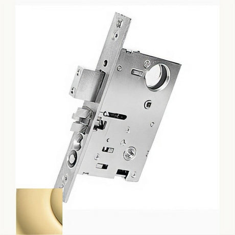 Baldwin 6055031RR 6055.RR Right Hand Reverse Bevel Privacy Mortise Lock Non Lacquered Brass