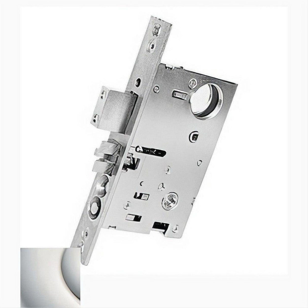 Baldwin 6055055RR 6055.RR Right Hand Reverse Bevel Privacy Mortise Lock Lifetime Polished Nickel