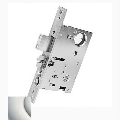 Baldwin 6055055RR 6055.RR Right Hand Reverse Bevel Privacy Mortise Lock Lifetime Polished Nickel