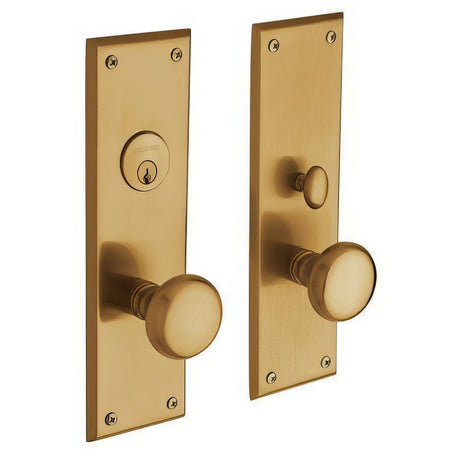 Baldwin 6552033ENTR vintage brass 6552.entr baltimore single cylinder mortise handleset trim set