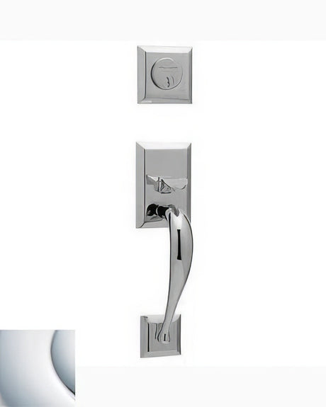 Baldwin 6571260ENTR polished chrome 6571.entr concord single cylinder mortise handleset trim set