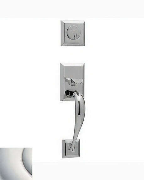Baldwin 6571055FD lifetime polished nickel handleset trim pack