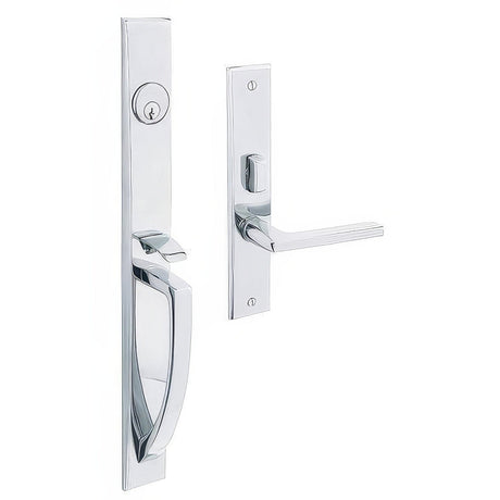 Baldwin 6966260LENT polished chrome 6966.lent lakeshore left hand single cylinder mortise handleset trim set