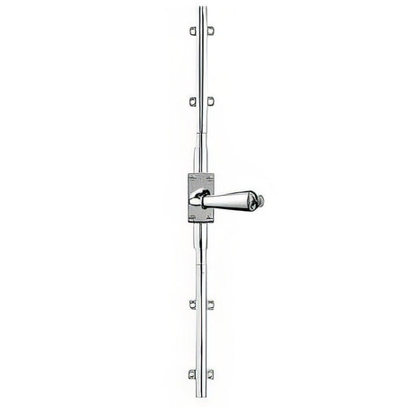 Baldwin 8105260L7LK 8105.L7LK Standard Left Hand Cremone Bolt for 7' Doors Polished Chrome