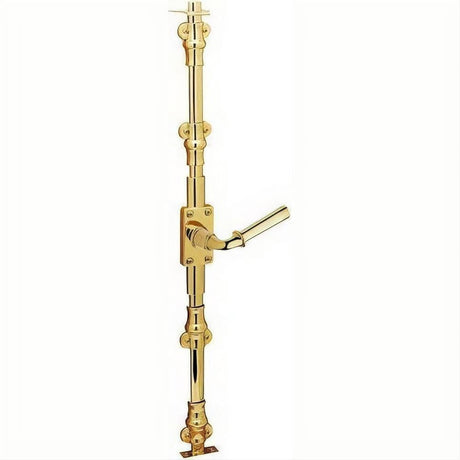 Baldwin 8107031R7LK 8107.R7LK Right Hand 7ft. Contemporary Cremone Bolt Non Lacquered Brass