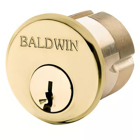 Baldwin 8323003 lifetime polished brass mortise cylinder