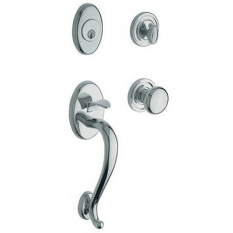 Baldwin 85315260ENTR polished chrome single cylinder handleset