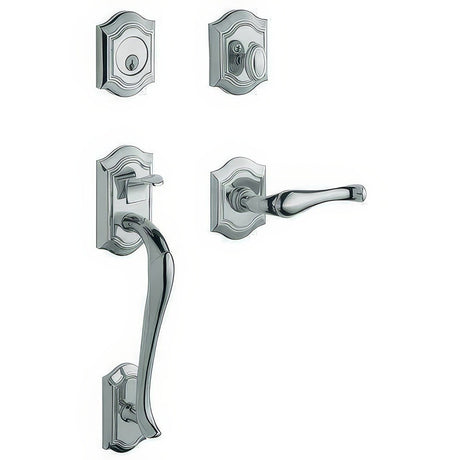 Baldwin 85327260RFD polished chrome dummy handleset