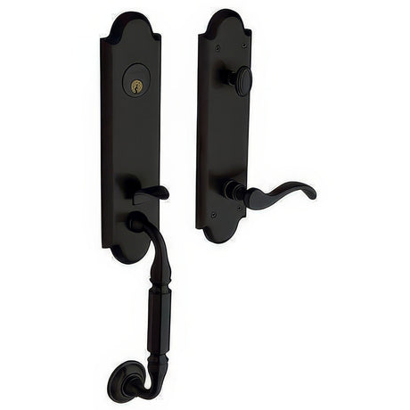 Baldwin 85350190LENT satin black single cylinder handleset