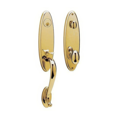 Baldwin 85360003FD lifetime polished brass dummy handleset