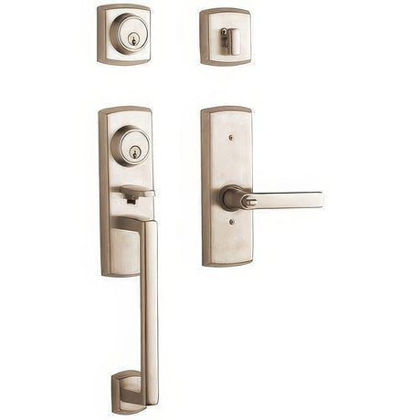 Baldwin 853850562LH lifetime satin nickel single cylinder handleset
