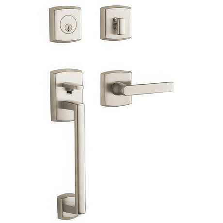 Baldwin 85386056RFD lifetime satin nickel dummy handleset