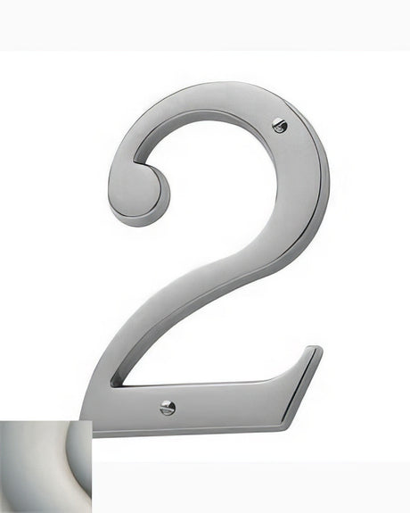 Baldwin 90672056 lifetime satin nickel house number