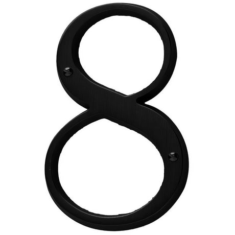 Baldwin 90678190 satin black house number