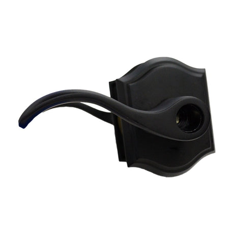 Baldwin ENCURTAR190 satin black keyed entry door lever