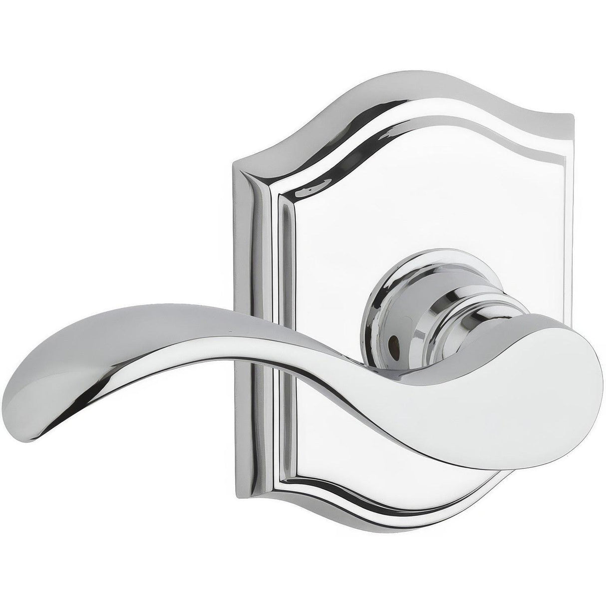 Baldwin ENCURTAR260 ENCURTAR Curve Keyed Entry Single Cylinder Door Lever Polished Chrome