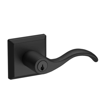 Baldwin ENCURTSR190 ENCURTSR Curve Keyed Entry Single Cylinder Door Lever Satin Black