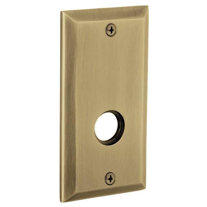 Baldwin R034150FD R034.FD Pair of 5.25" Height Square Dummy Rosettes Satin Nickel