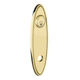 Baldwin R044060FD R044.FD Pair of 10.75" Height Oval Rope Dummy Rosettes Satin Brass and Brown