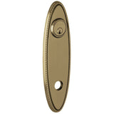 Baldwin R044150FD R044.FD Pair of 10.75" Height Oval Rope Dummy Rosettes Satin Nickel