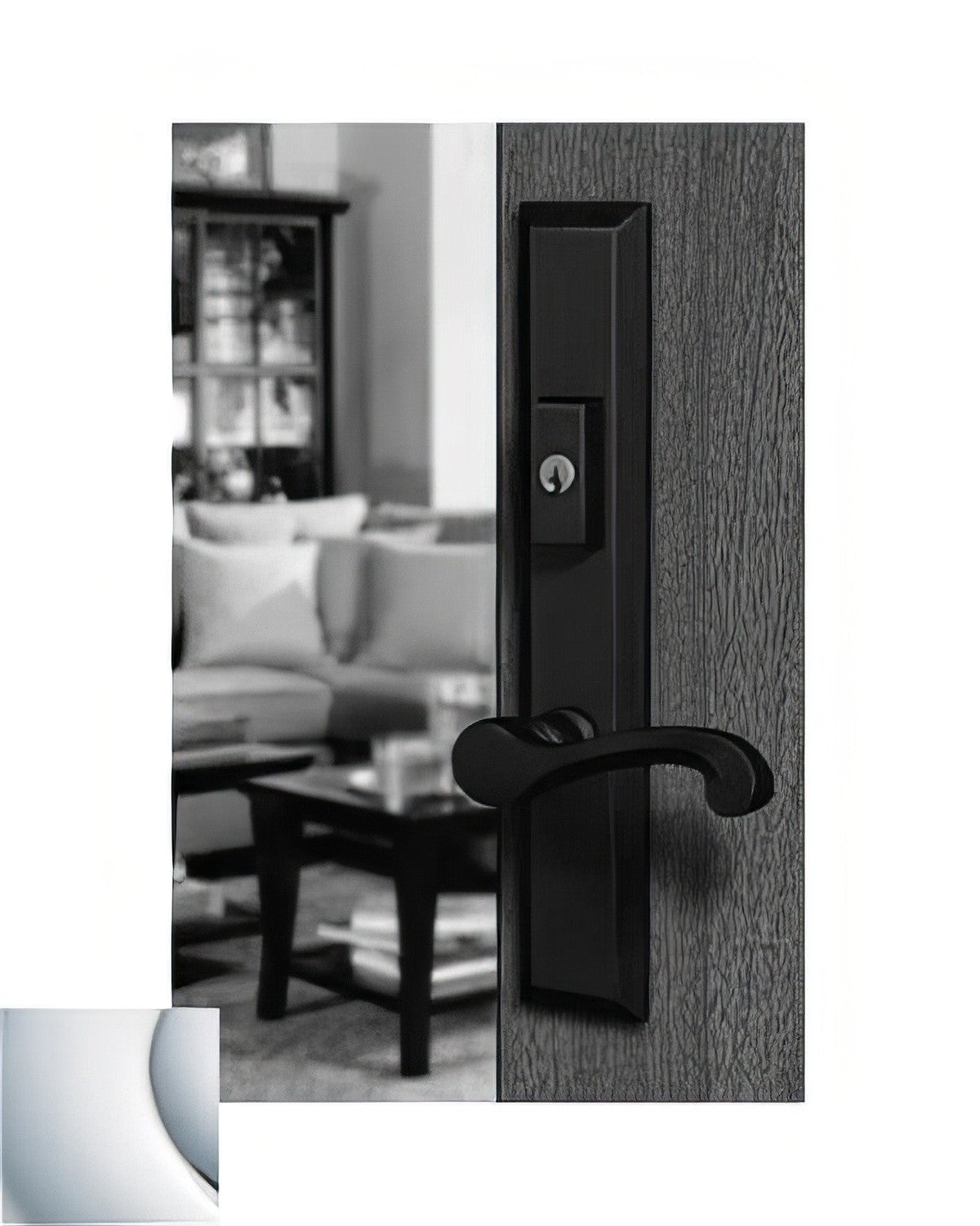 Baldwin MP004260FDP5 Concord Multi Point Passage Trim Polished Chrome