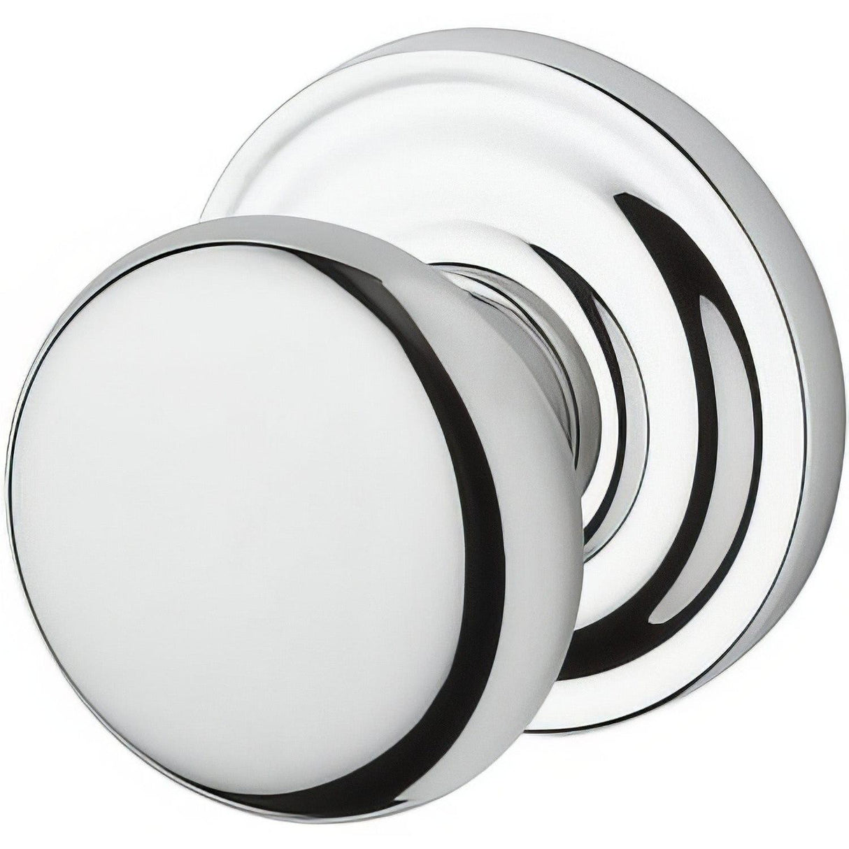 Baldwin PVROUTRR260 PV.ROU.TRR Round Privacy Knobset Polished Chrome