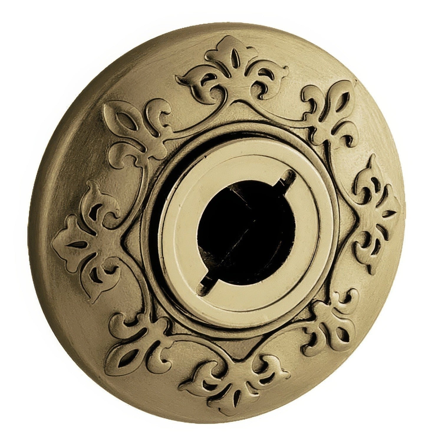 Baldwin R011033PS R011.PS Pair of Estate Rosettes for Passage Functions Vintage Brass