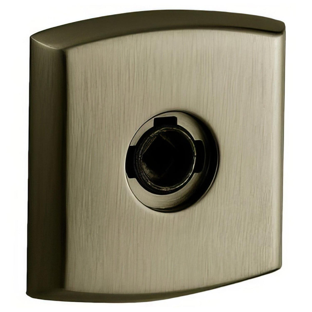 Baldwin R026050PV R026.PV Pair of 3" Height Soho Privacy Rosettes Satin Brass & Black