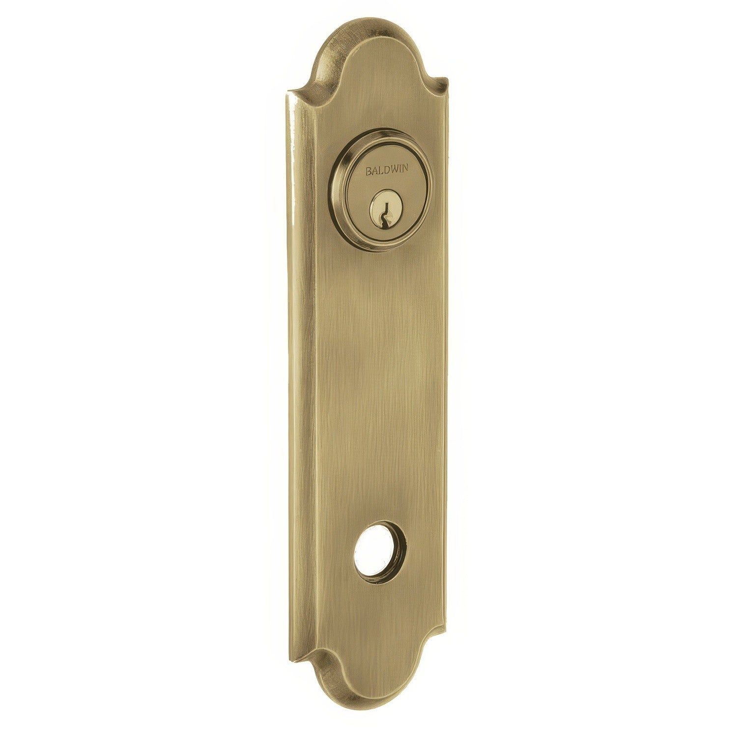 Baldwin R032033RPV R032.RPV Individual 10.53" Height Arch Right Hand Privacy Rosette Vintage Brass