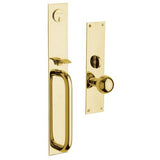 Baldwin 6540003ENTR lifetime polished brass 6540.entr san diego single cylinder mortise handleset trim set