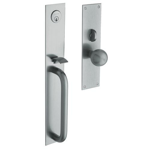 Baldwin 6540264ENTR satin chrome 6540.entr san diego single cylinder mortise handleset trim set
