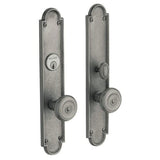 Baldwin 6541151ENTR antique nickel handleset trim pack