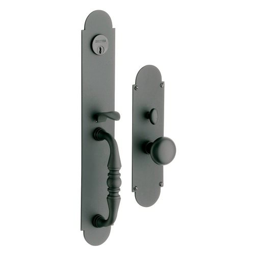 Baldwin 6543151FD antique nickel handleset trim pack