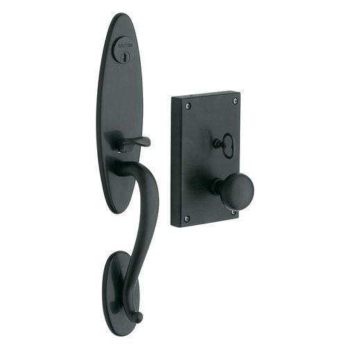 Baldwin 6549003RENT 6549.RENT Williamsburg Right Hand Single Cylinder Mortise Handleset Trim Set Lifetime Polished Brass