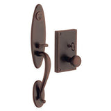 Baldwin 6549150RENT 6549.RENT Williamsburg Right Hand Single Cylinder Mortise Handleset Trim Set Satin Nickel
