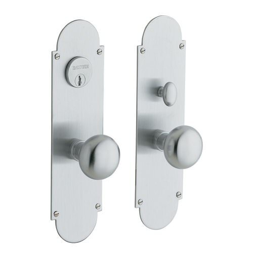 Baldwin 6555264ENTR satin chrome handleset trim pack
