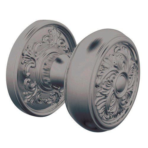 Baldwin K005452MR K005 Pair of Estate Knobs Distressed Antique Nickel