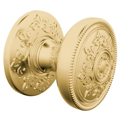Baldwin K006060IMR K006.IMR Individual Estate Door Knob Satin Brass and Brown