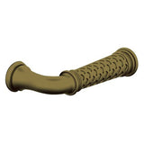 Baldwin L004060MR L004 Pair of Estate Levers Satin Brass and Brown