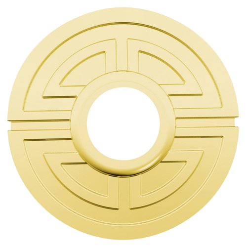 Baldwin R002034IDM R002.IDM Individual Estate Rosette for Dummy Functions Lacquered Vintage Brass