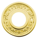 Baldwin R009003PS R009.PS Pair of Estate Rosettes for Passage Functions Lifetime Polished Brass