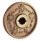 Baldwin R010040PS R010.PS Pair of Estate Rosettes for Passage Functions Satin Brass