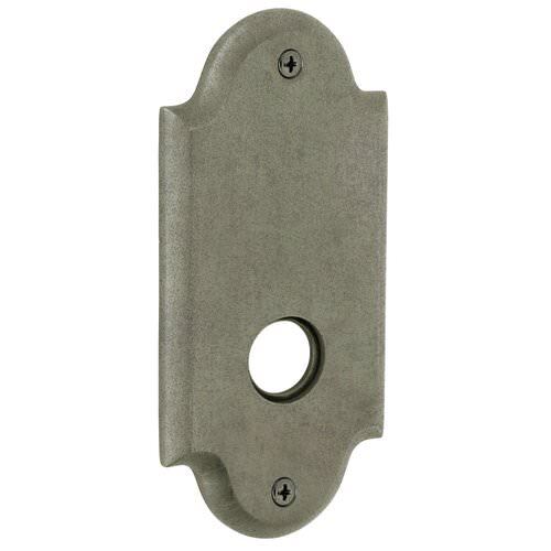 Baldwin R031452IDM R031.IDM Individual 5.9" Height Arch Dummy Rosette Distressed Antique Nickel