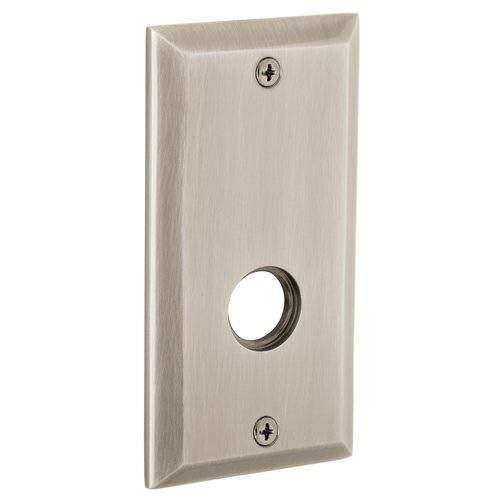 Baldwin R034050LPV R034.LPV Individual 5.25" Height Square Left Hand Privacy Rosette Satin Brass and Black