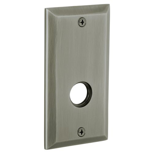 Baldwin R034151LPV R034.LPV Individual 5.25" Height Square Left Hand Privacy Rosette Antique Nickel