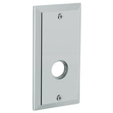 Baldwin R034030LPV R034.LPV Individual 5.25" Height Square Left Hand Privacy Rosette Polished Brass