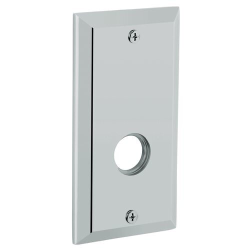 Baldwin R034030PV R034.PV Pair of 5.25" Height Square Privacy Rosettes Polished Brass