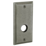 Baldwin R034452FD R034.FD Pair of 5.25" Height Square Dummy Rosettes Distressed Antique Nickel